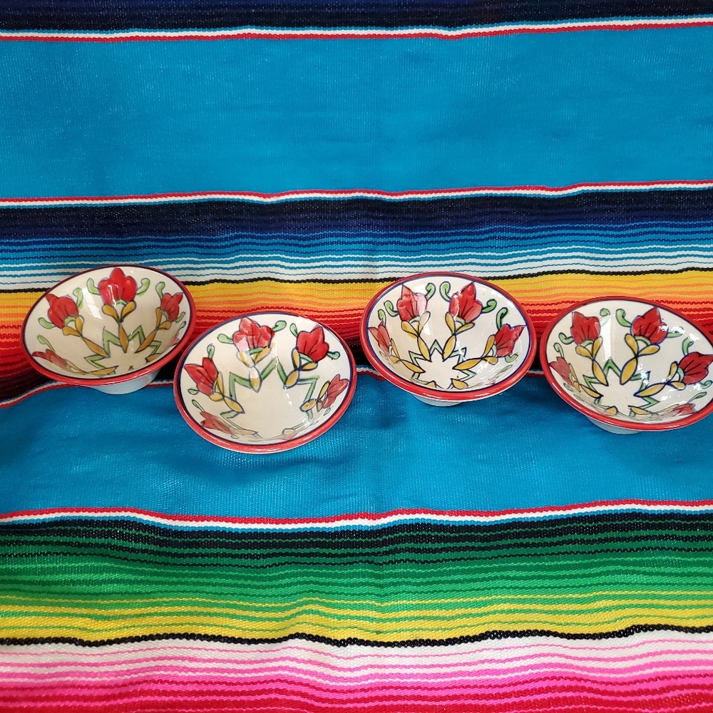 Mini Bowls Set of 4, Handpainted from India